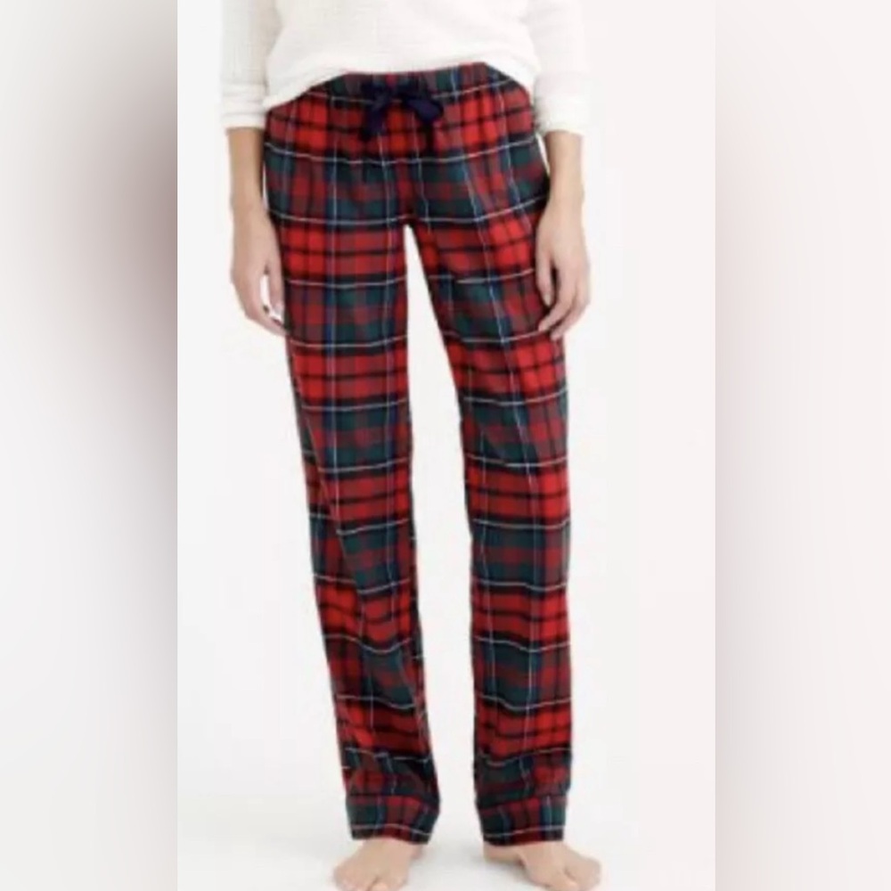 J. Crew Women’s Plaid Pajama Pants Blue Red Size XL